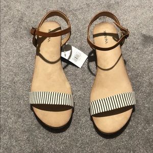 Merona Eve Striped Wedge Sandal
